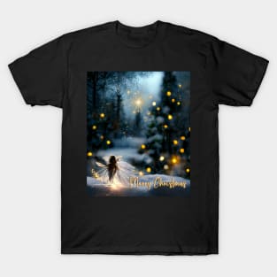 Holy Christmas Night - Winter Snowy Evening T-Shirt